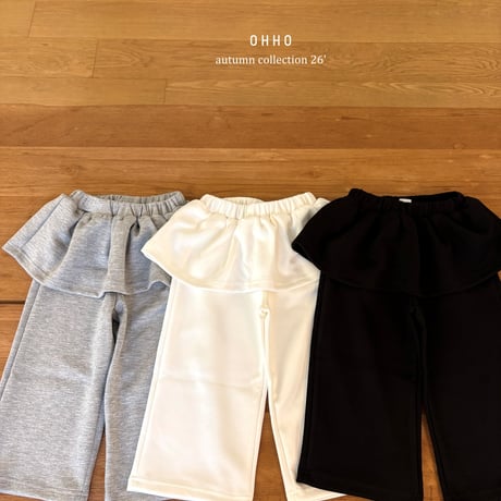 ohho/15. jenny fril rayerd pants S-2XL