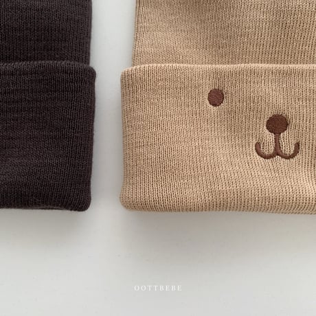 oottbebe/15. bear beanie FREE(3M-2Y)