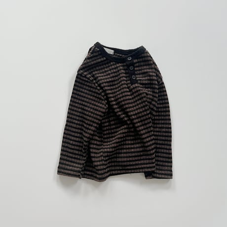 fromi/71. Striped Henley Tee? S-XL
