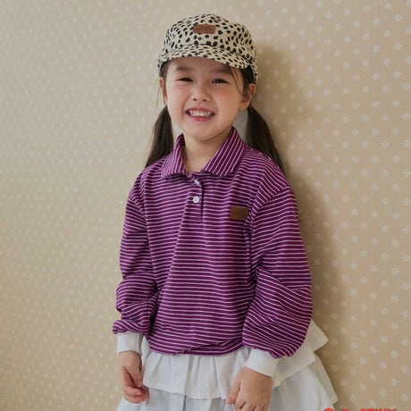 tinyhiker/20. collar stripe T-shirt XS-XL