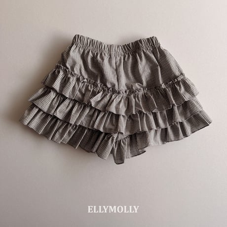 ellymolly/136. ruru check kangkang pants 13-15