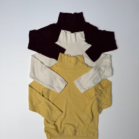 andbutter/73. Slit Neck Turtleneck Tee JS-JM