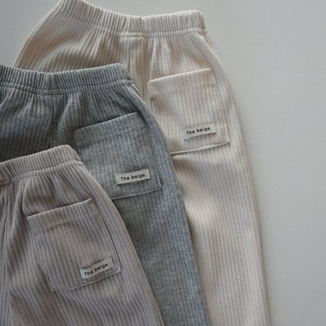 thebeige/24. SS Ribbed wide pants XXS-L