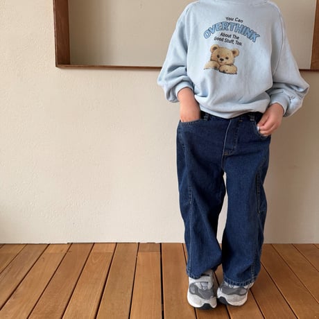 minibonbon/57. smile bear man-to-man XS-XL