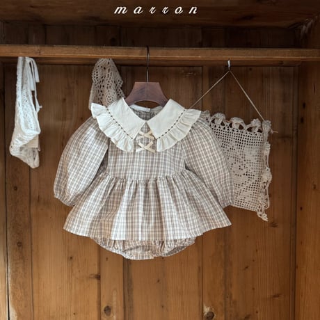 marron/52. check suit 6M-18M