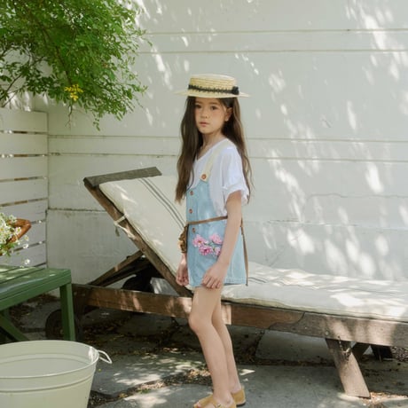 urbanrabbit/131. Denim Short Overalls JS-JM