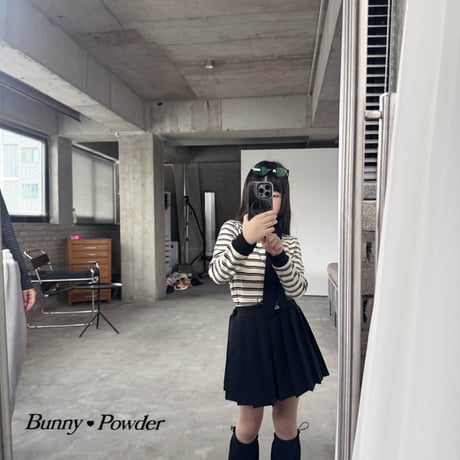 bunnypowder/80. high collar T-shirt 2XL-4XL