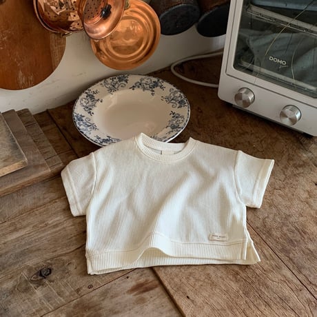 bebeholic/46. rough waffle T-shirt S(3-6M)-L(12-18M)