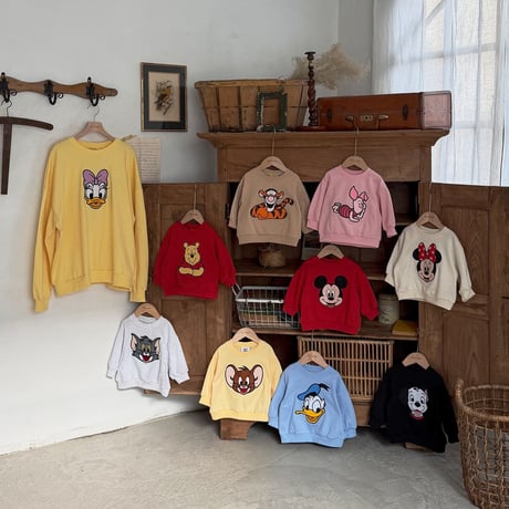 oottbebe/26. donald man-to-man XS(1-2Y)-XL(6-7Y)