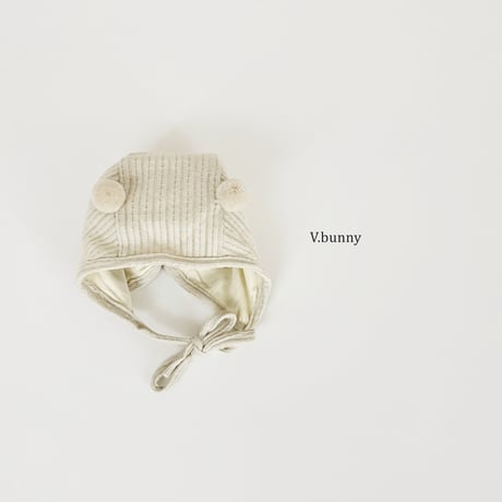 vbunny/59. pompom bonnet hat FREE(43-47CM)