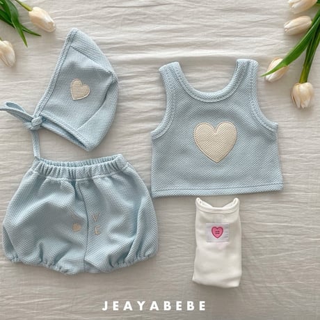 jeayabebe/13. cully ( bonnet ) set S(3-6)-M(6-12)
