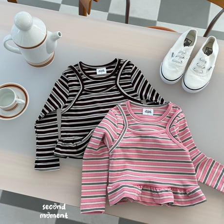 secondmoment/58. spring candy fril T-shirt S-XL