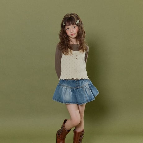 forkchips/17. button skirt M-XL
