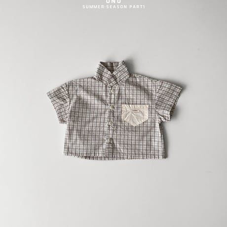 onu/41. summer check shirt XS-XL