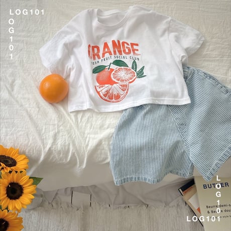 log101/66. orange T-shirt JS-JM