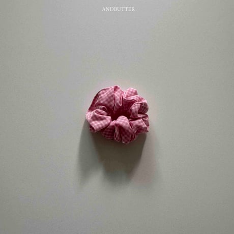 andbutter/4. Check Mini Hair Scrunchie FREE