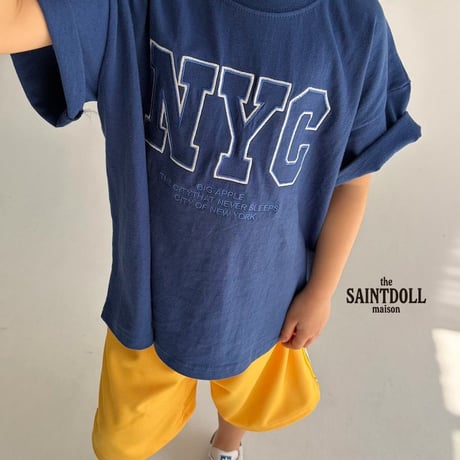 saintdoll/40. NYC embroidery T-shirt ADULT