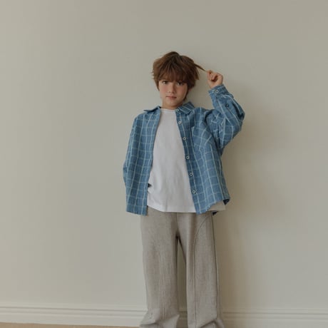 heydo/2. plain silket half t T-shirt JS-JL