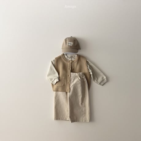 amigo/22. wide denim pants XS-XL
