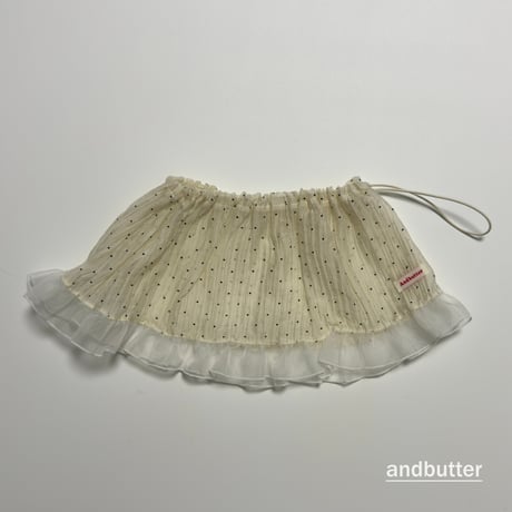 andbutter/9. Wrinkle Dot Layered Skirt FREE