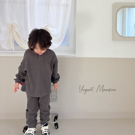 yogurtmansion/11. waffle T-shirt XS-XL