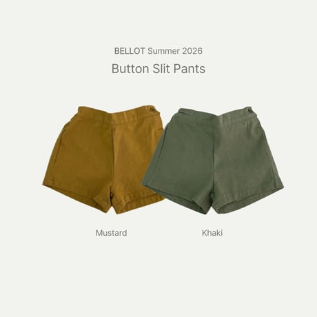 bellot/23. button slit pants S-XL