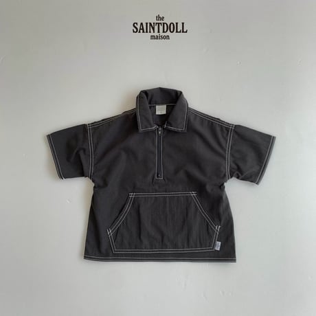 saintdoll/173. stitch half zipup shirt JS-JL