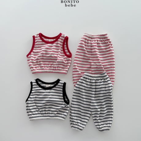 bonito/96. st terry updown set 6M-18M