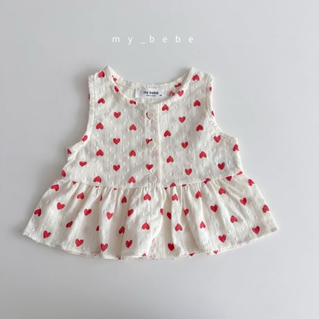 mybebe/23. snow flower sleeveless blouse XS-XL