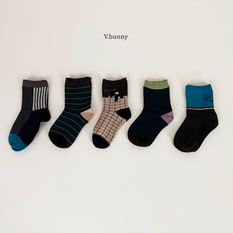 vbunny/48. sleep socks set M(130-150)-XL(180-210)