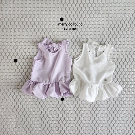 merrygoround/19. ribbon one-piece XS-2XL