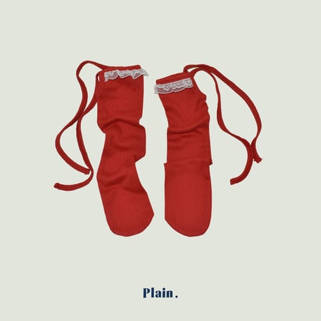 plain/16. plain lace socks FREE
