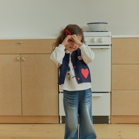 ueo/63. love pocket vest S-XL