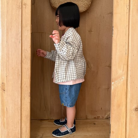 tinyhiker/2. cotton check cardigan XS-XL