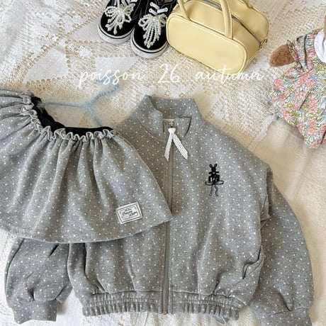 poisson/34. dot bunny ZipUp  S-XL