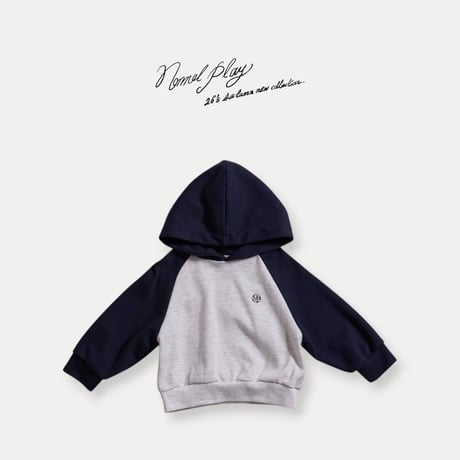 normalplay/42. basic both sides hood T-shirt 12M-L