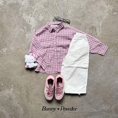 bunnypowder/79. milk check shirt S-XL