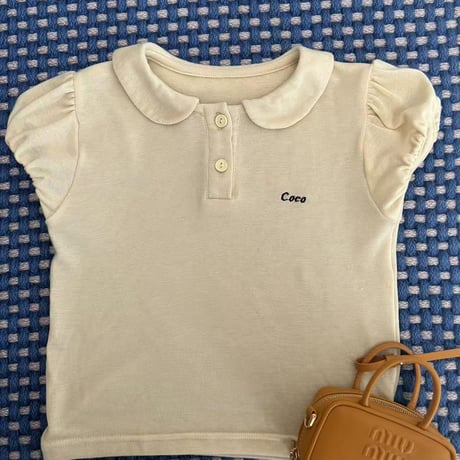 aiai/105. coco collar puff T-shirt 90-130