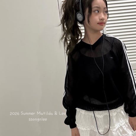 matilda/68. two line mesh T-shirt 15-19
