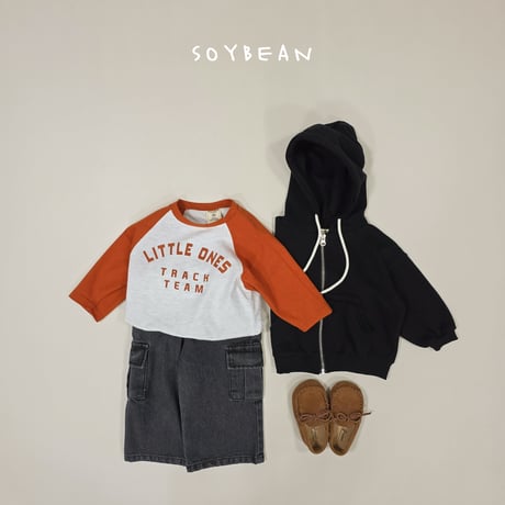 soybean/74. loose fit hood zipup JS-JM