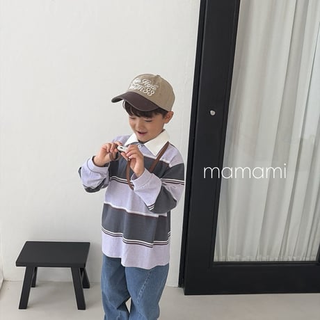 mamami/44. mood collar T-shirt XS-XL