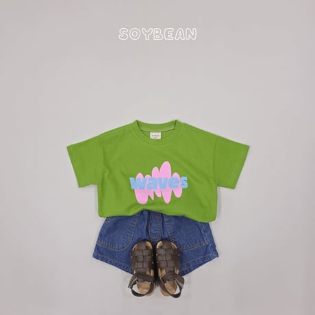 soybean/129. plan ) wave box T-shirt XS-XL