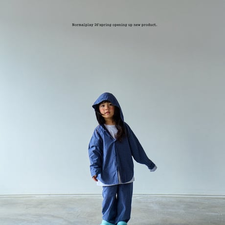 normalplay/70. peter check hood shirt JS-JM