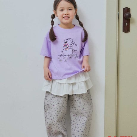 tinyhiker/17. bunny pigment half t T-shirt XS-XL