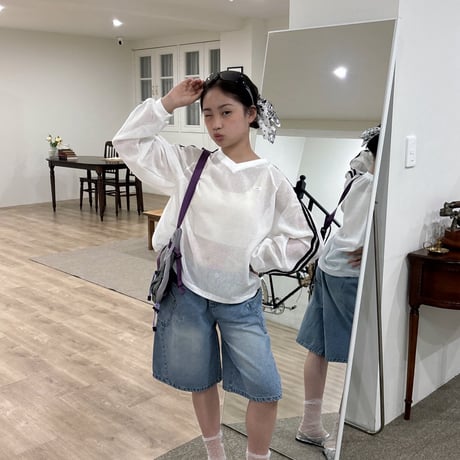 matilda/69. pocket denim half pants 5-13