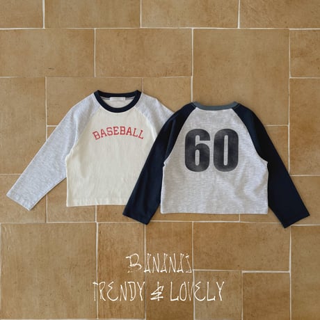 bananaj/32. baseball T-shirt XS-JS