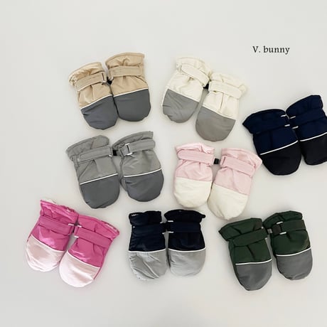 vbunny/54. line two color glove FREE
