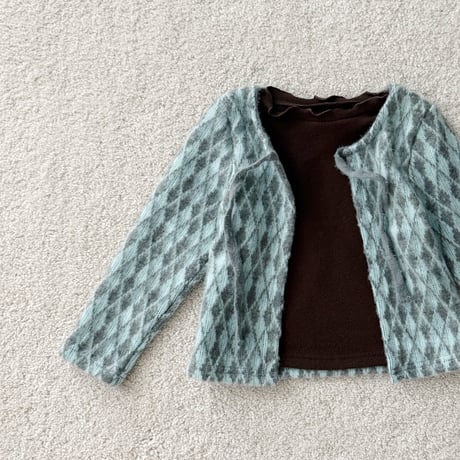 urbanrabbit/53. Argyle Cardigan Tee JS-JM
