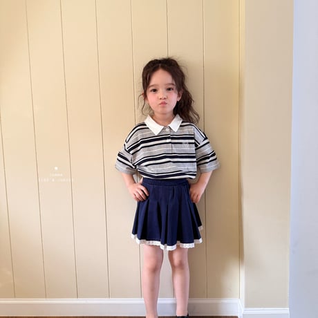 comma/193. lace pleated skirt 110-130