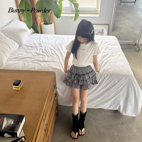bunnypowder/124. check kangkang skirt pants 2XL-4XL